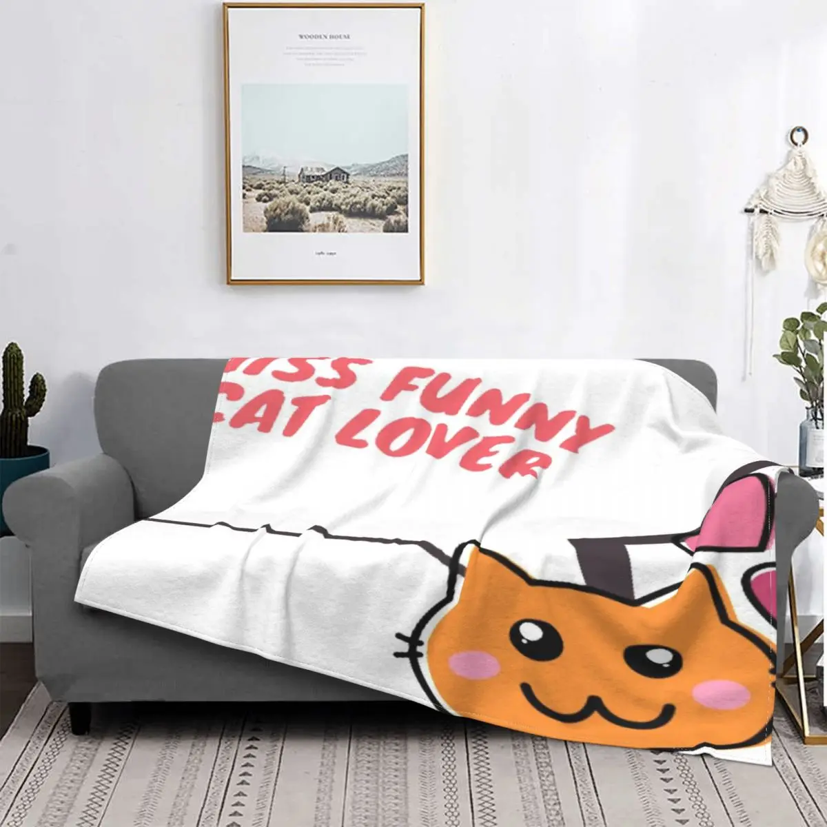 

Hiss-Manta divertida para niños, edredón a cuadros para cama, manta de lana, 150