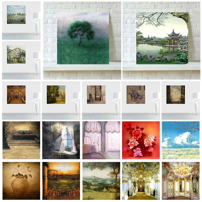 

40*40 см Ретро наклейки на стену плакат Кухня Бар Кафе Декоративные плакаты винтажный пейзаж картина маслом холст настенные художественные к...