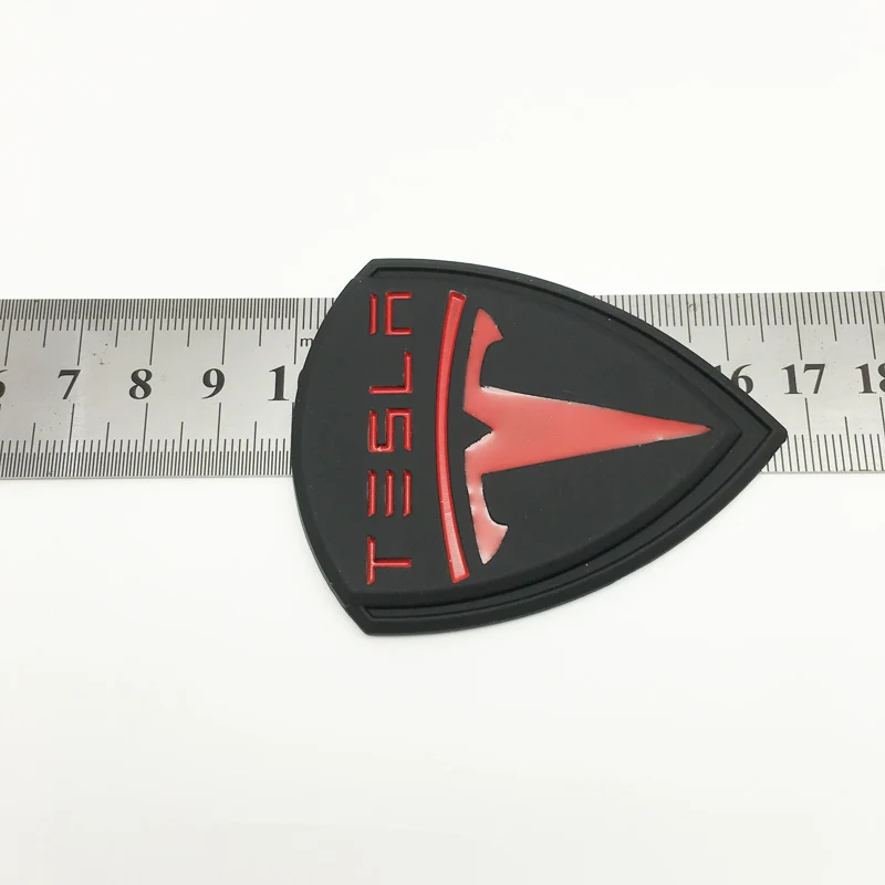 Стайлинг автомобиля 3D металлическая наклейка с логотипом Тесла для Tesla Model 3