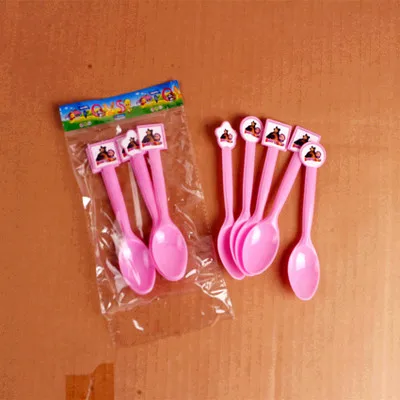 Spoons 10pcs July Forest прекрасный Ma sa& bear вечерние воздушные шары персонажа из мультфильма Маша Фольга воздушные шары на день рождения вечерние украшения детские игрушки - Цвет: Spoons 10pcs