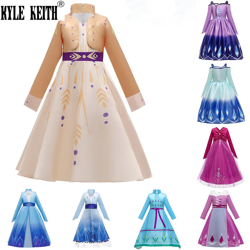 

Girl Princess Dresses Beauty Belle Cosplay Costume Snow Christmas Halloween Children Party Clothes Sukienki Dla Dziewczynek