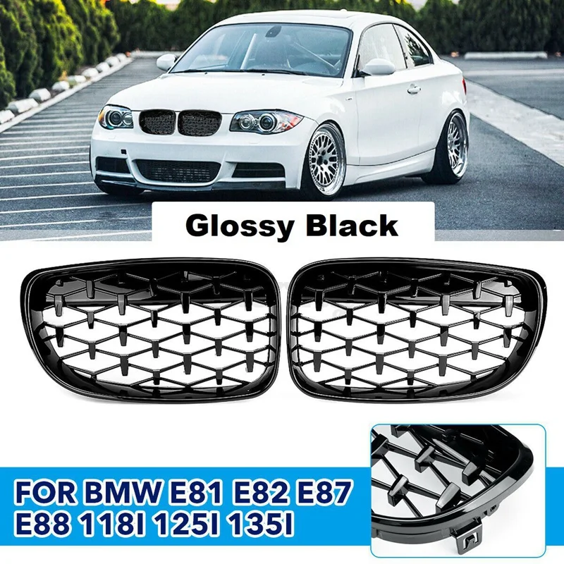 

2 шт., передняя решетка для BMW 1 серии E81 E82 E87 E88 LCI 2007-2013