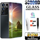 Изогнутое закаленное стекло с УФ-защитой для Samsung Galaxy S21 Ultra, Защитная пленка для экрана S8, S9, S10, E, S20 Plus 5G Note 8, 9, 10, 20, пленка S 21, 10, стекло