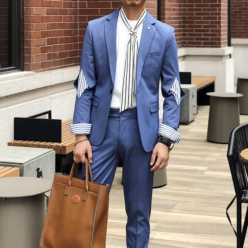 2019 осень Разделение совместный дизайн мужского костюма костюм тренд Для досуга