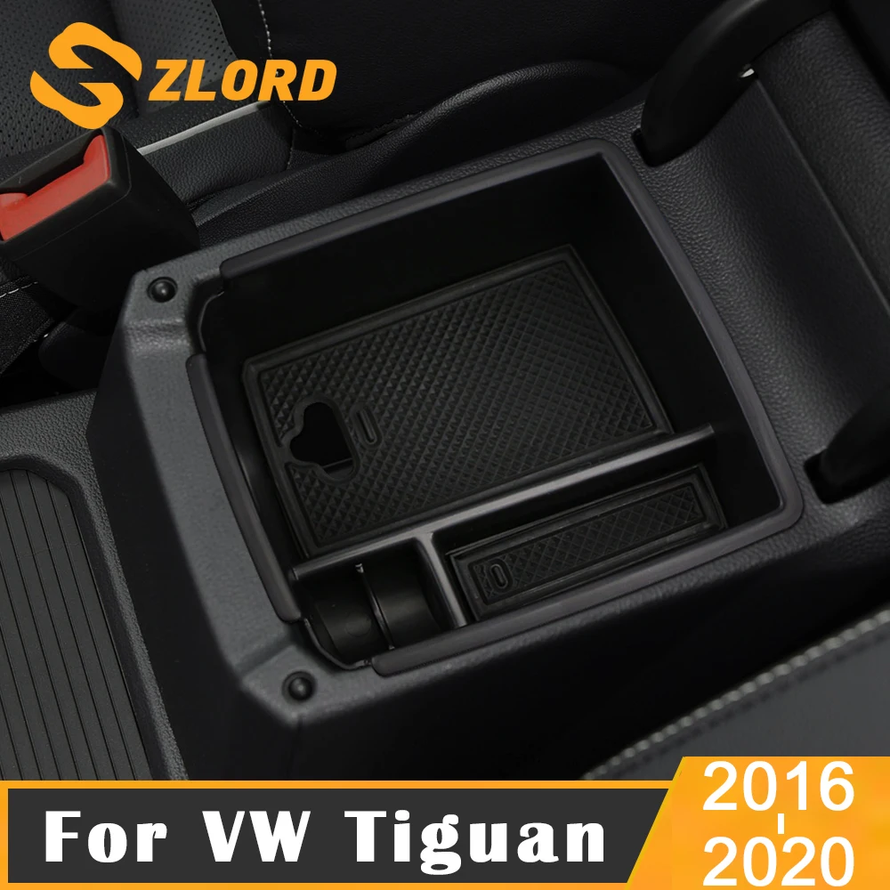

Car Armrest Box Storage for Volkswagen VW Tiguan Mk2 2016 - 2020 Central Console Storage Box Interior Organizer
