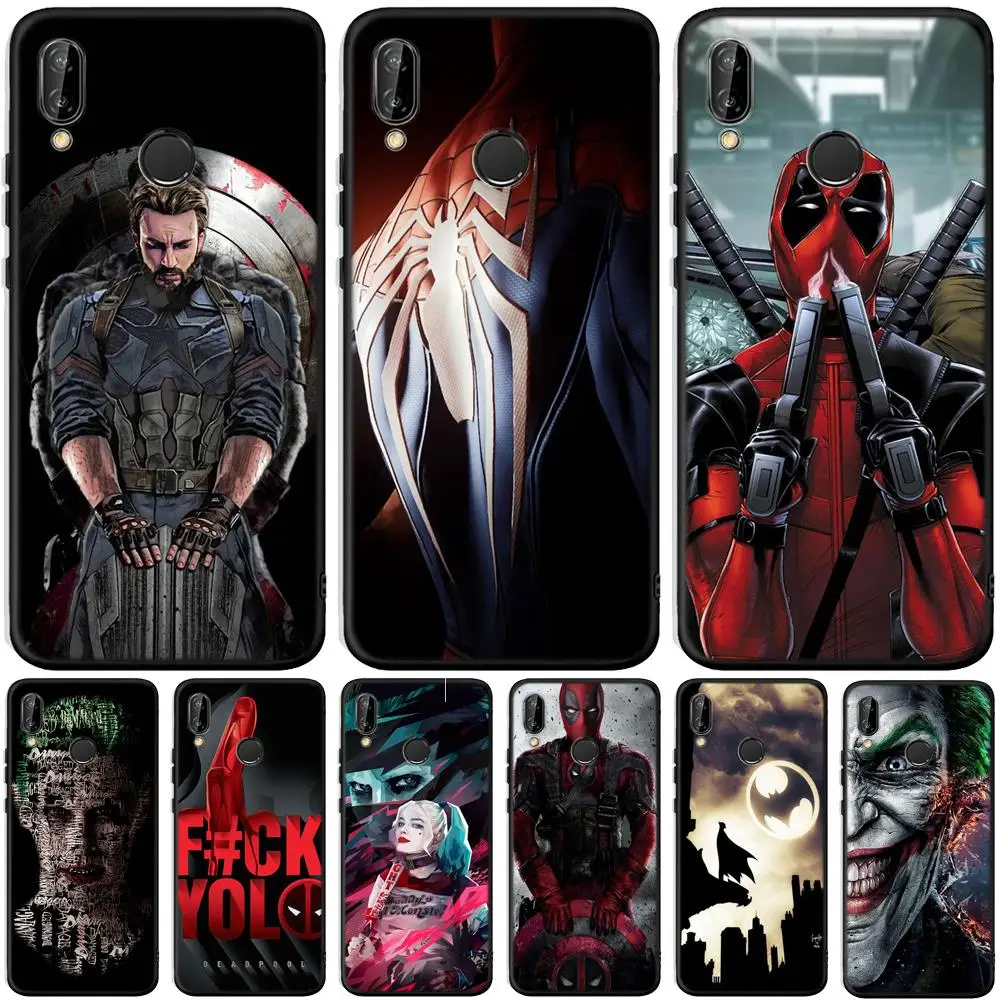 Классный Джокер Dead Pool для huawei P20 P30 Pro mate 10 20 Lite Y5 Y6 Y7 Y9 Prime P Smart Plus чехол силиконовый чехол Coque Etui