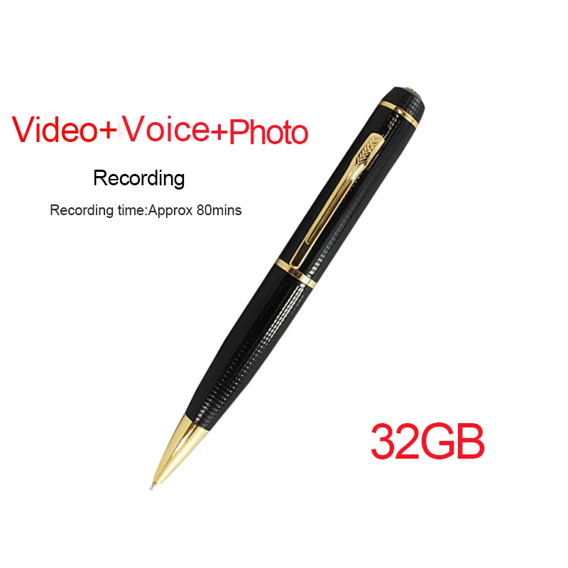 32GB 1080P HD тонкий мини DV камера Запись голоса видео рекордер Смарт Браслет часы браслет - Цвет: 32GB