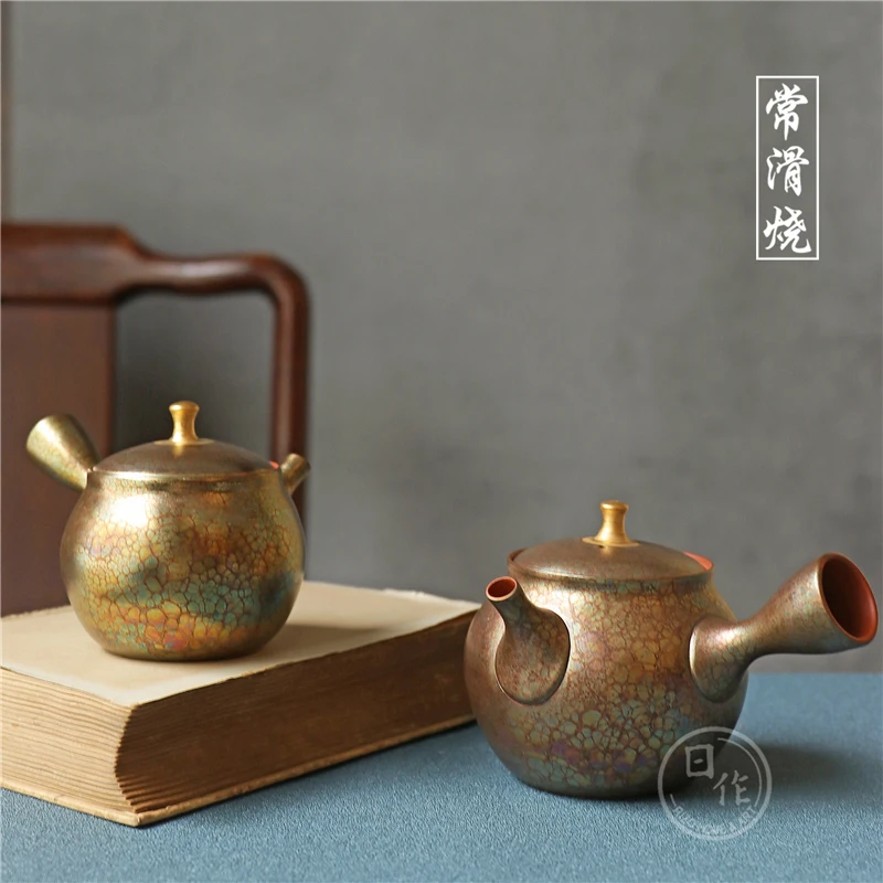

Japanese imported often slippery burn dragon temmoku glaze earthen jinding side the teapot manual lasts a pot