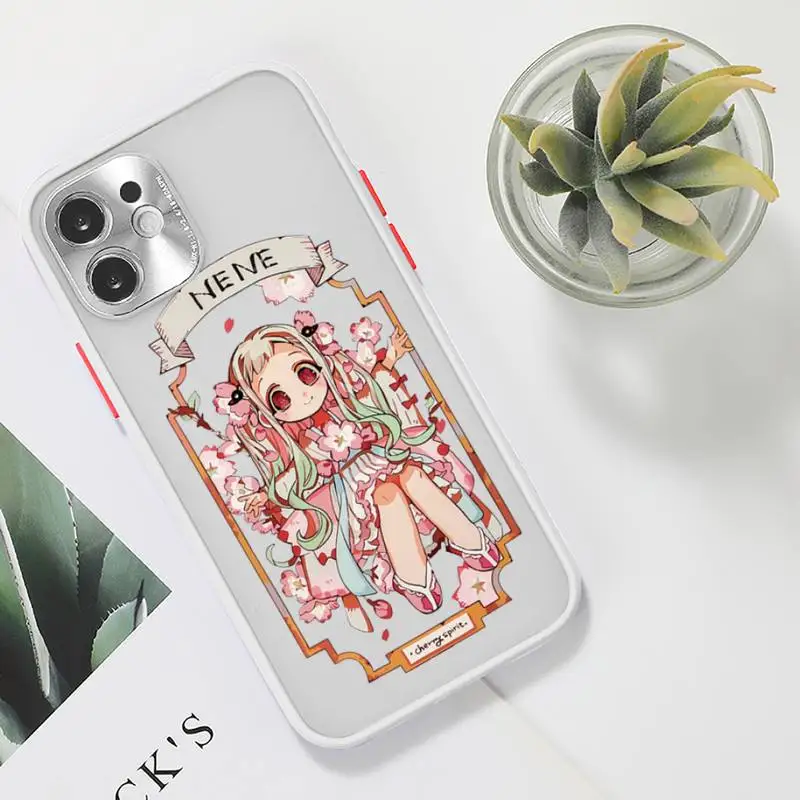 

Toilet Bound Hanako Kun Phone Case For iPhone 12 11 Mini Pro XR XS Max 7 8 Plus X Matte transparent White Cover