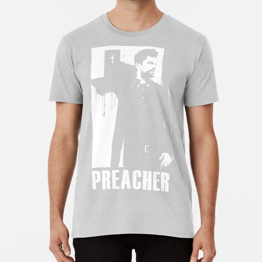 Футболка с принтом Preacher tv jesse custer|Мужские футболки| |