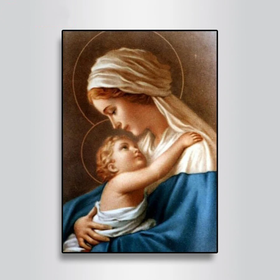 Новая Алмазная картина Дева Мария дети христианская религия Иисус Христа