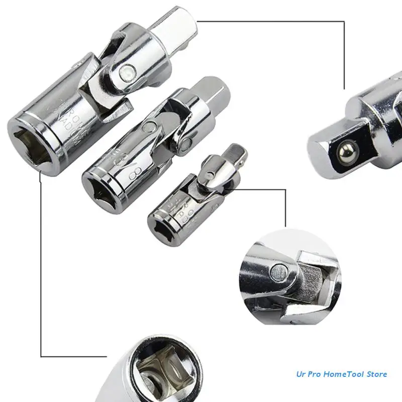 

Square Socket Drives 360 Rotatable Universal Joint Swivel Socket Set M17E