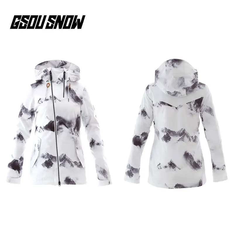 Водонепроницаемая куртка GSOU для сноуборда женская зимняя ветрозащитная дышащая