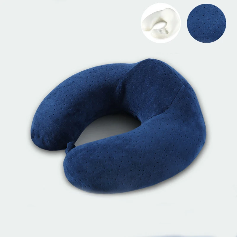 1PC New Slow rebound memory foam U Shaped Travel Pillow Car Flight Pillows Neck Support Headrest Cushion Soft Nursing Cushion