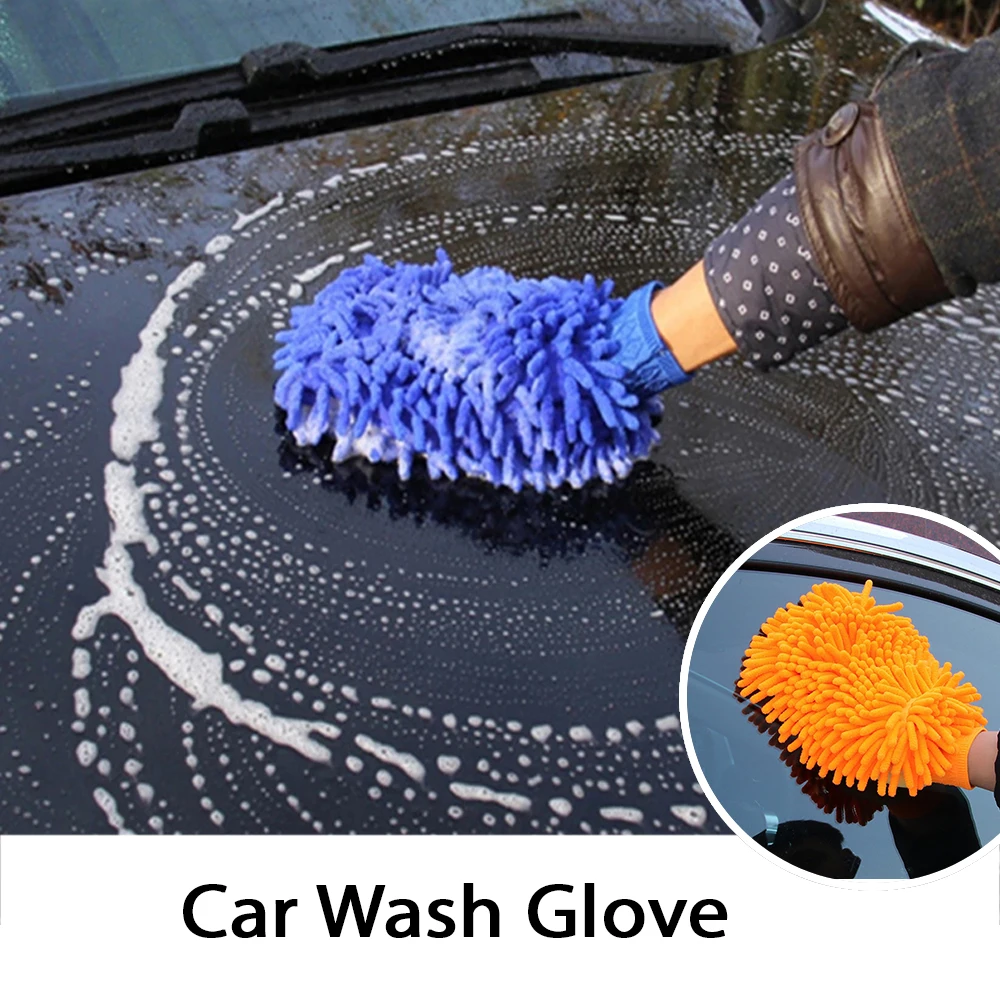 

Anti Scratch Car Wash Glove Soft Microfiber Drying Towels Paint Cleaner Gloves Brush Tool Home Duster Clearner Detailing Cloths