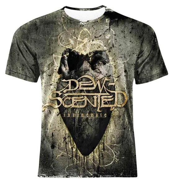 

New Fashion 3D Print Dew Scented Incinerate Thrash Death Metal T-shirts for Men/Women