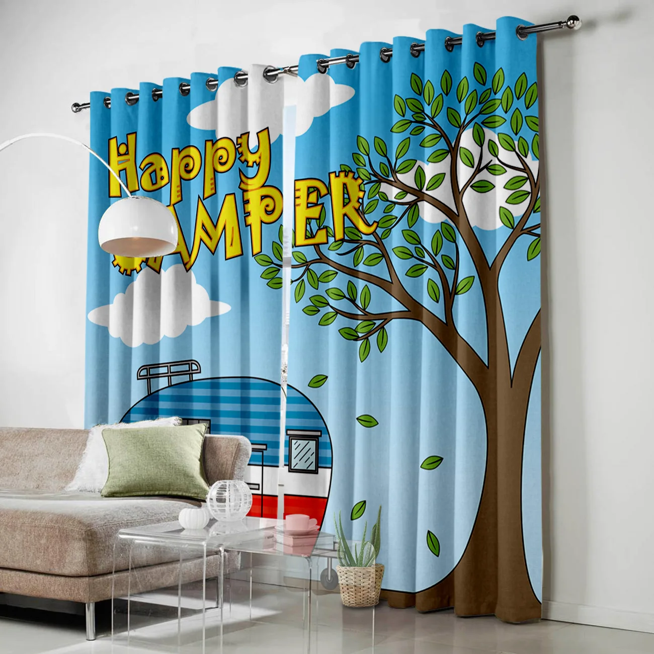 Винтажный караван ванная комната Спальня Кухня Открытый Декор занавески для