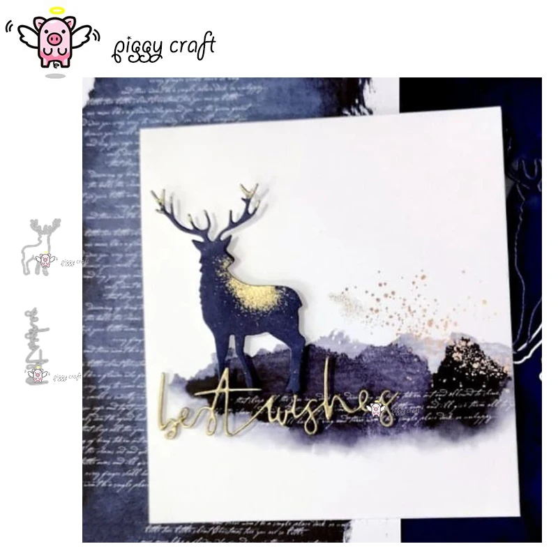 Свинья для рукоделия металлический Трафаретный вырубной штамп кроя поделочная