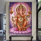 Новая Алмазная вышивка Будды Ганеша 2021 5d алмазная живопись камни в форме ромба Стразы картина, Алмазная мозаика бисером