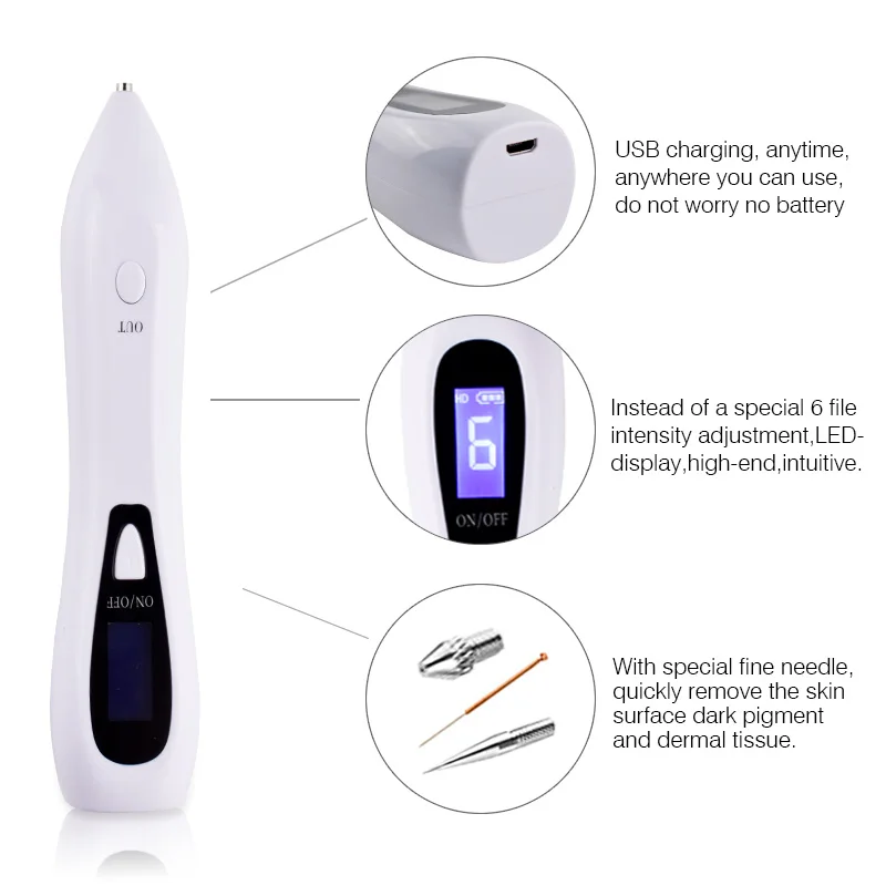 Плазменная ручка для лица темное пятно веснушка татуировка бородавки удаление