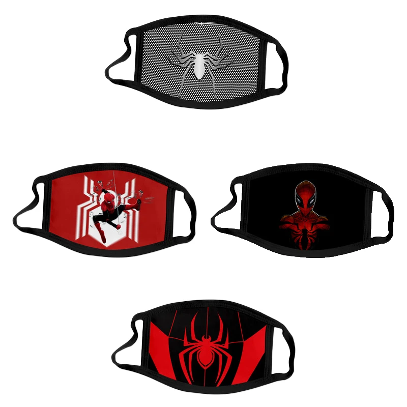 4 шт./компл. Детские маски с супергероями marvel защитные хлопковые изображением