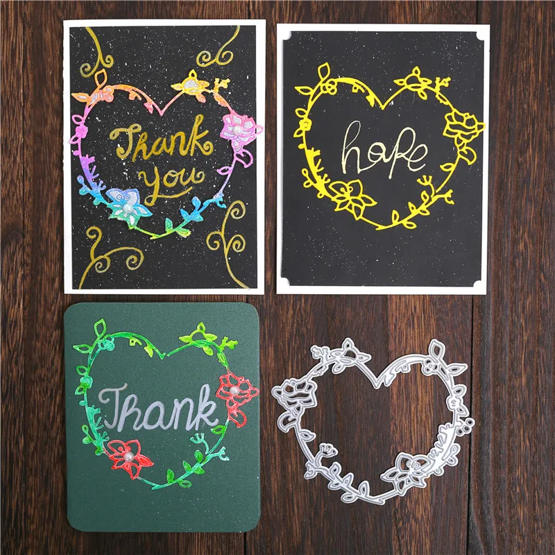 DiyArts роза Венок металлические режущие штампы Скрапбукинг Ремесло DIY альбом карты