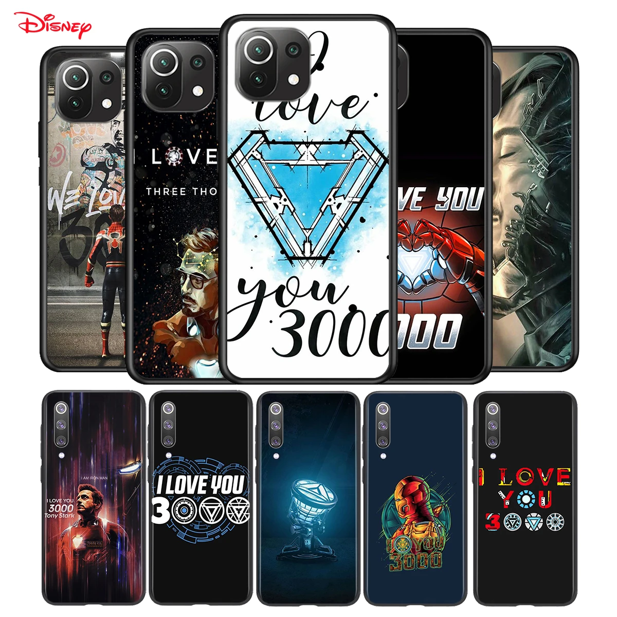 Мягкий силиконовый чехол &quotЖелезный человек&quot I Love You 3000 для Xiaomi Mi 11 11i 10i 10T Note 10 9 9T