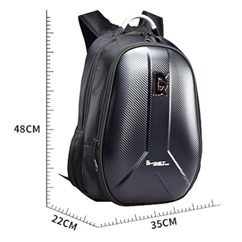 

GHOST RACING Waterproof Bag Motorcycle Backpack Tank Bag Carbon Fiber Moto Motorbike Helmet Bags Travel Luggage Outdoor Bag