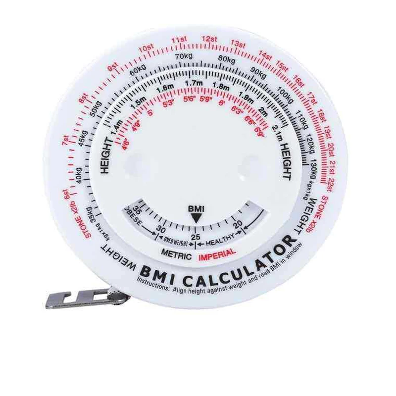 

High-quality supply of 1.5m plastic waist measuring tape, BMI health tape measure, color tape and round vaginal discharge