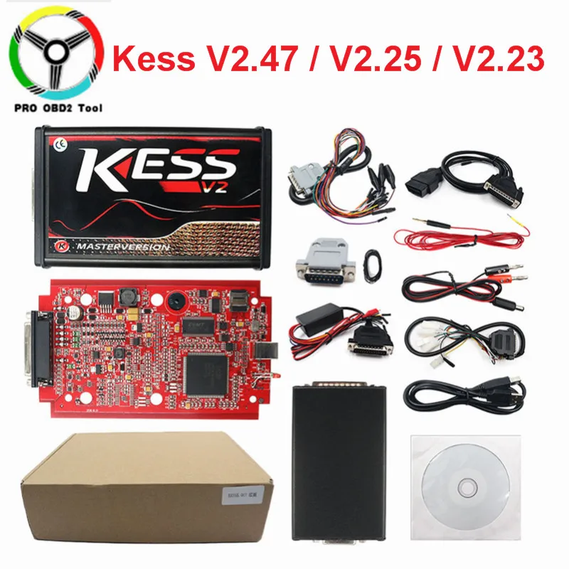 Неограниченный Kess Ktag Master Online V2.47 красный EU Kess V2 V2.23 инструмент для настройки чипов K tag V7.020 V2.25 со светодиодный рамкой BDM инструменты для ЭБУ