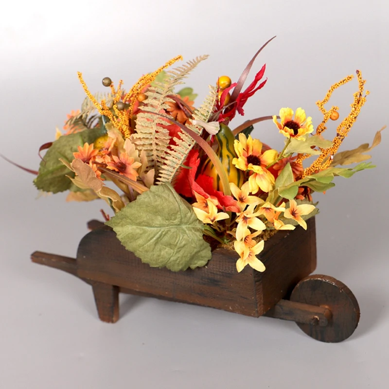 Искусственные тыквы в виде кленового листа LED Настольная лампа домашний декор