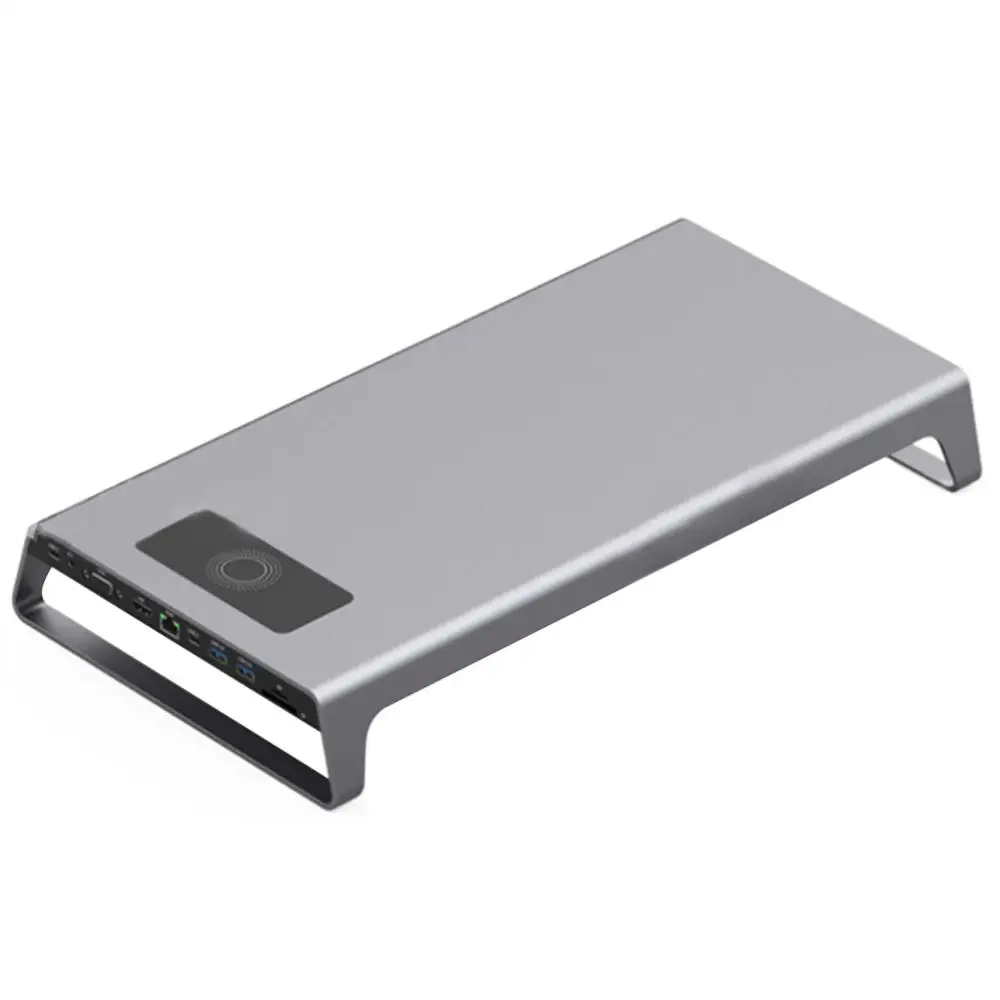 Алюминиевая Подставка для монитора док станция с USB C концентратором поддержка 4K