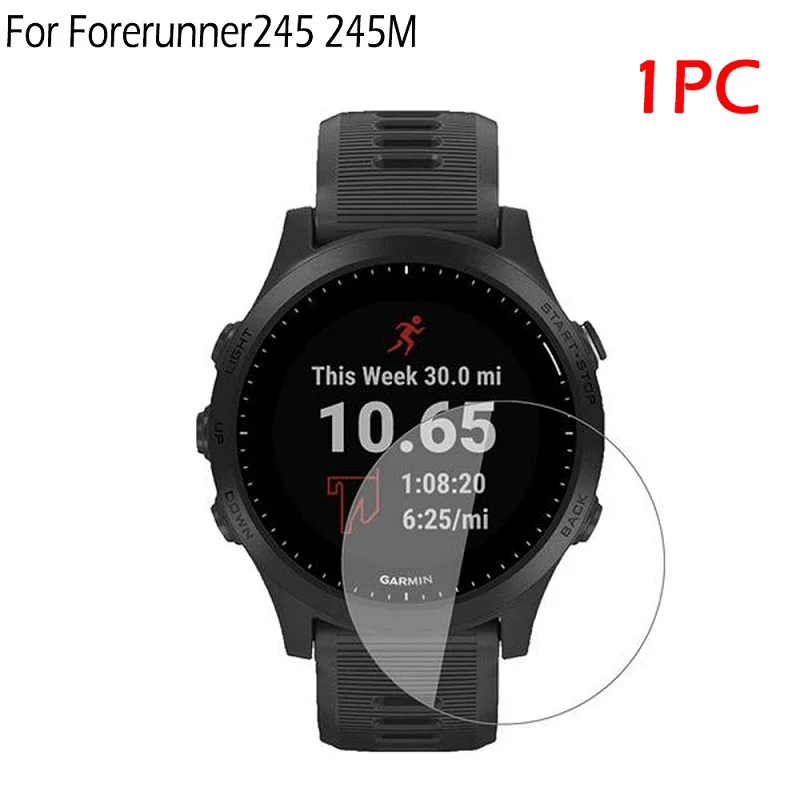 HD protective film 20 мм спортивный силиконовый ремешок для часов Garmin Forerunner 245 245M 645 Vivoactive 3 умный Браслет, ремешок для часов, цветной браслет - Цвет: HD protective film