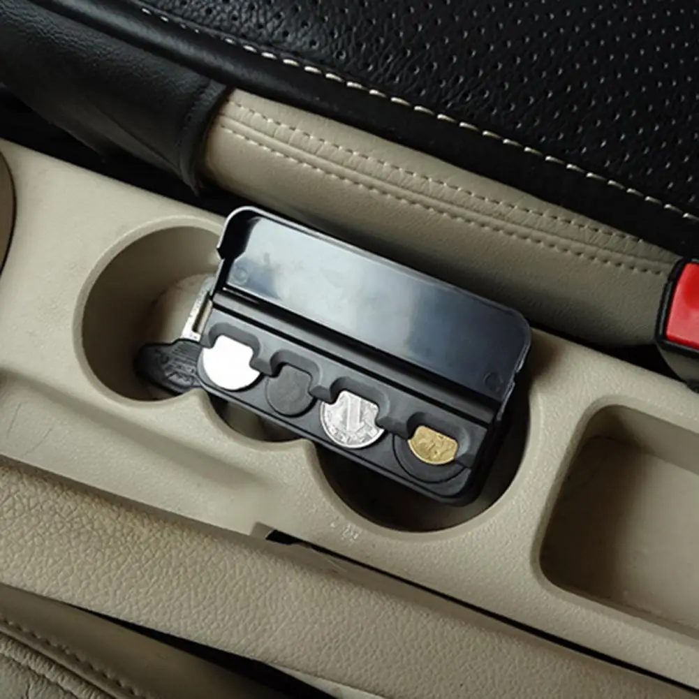 

Органайзер для хранения автомобиля, износостойкий пластиковый мини-контейнер для монет