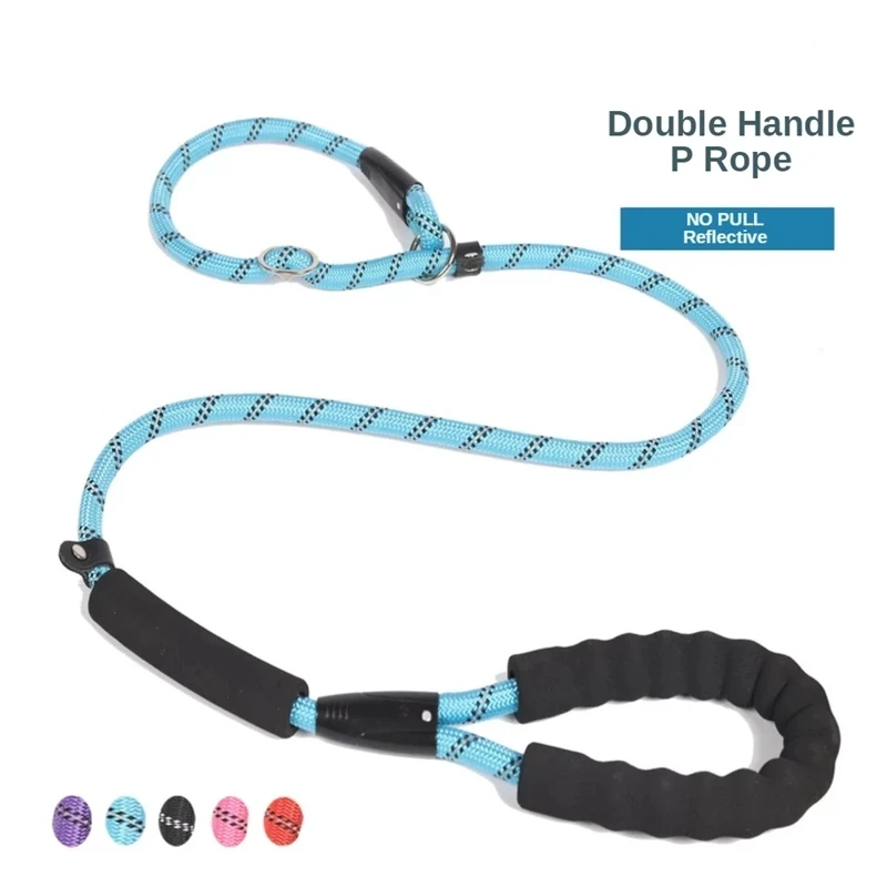 

Все-в-одном собачий поводок канат капроновый Светоотражающие персонализированный ошейник для дрессировки домашних животных аксессуары ре...