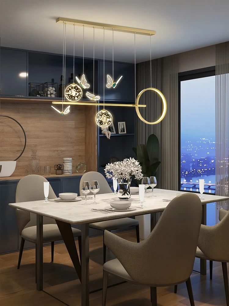 Comprare Lampadari Ristorante Design Senso Di Lusso Moderno E Semplice Nordic LED 52W Lampada A Sospensione Per Bar Sala Da Pranzo Lampadari