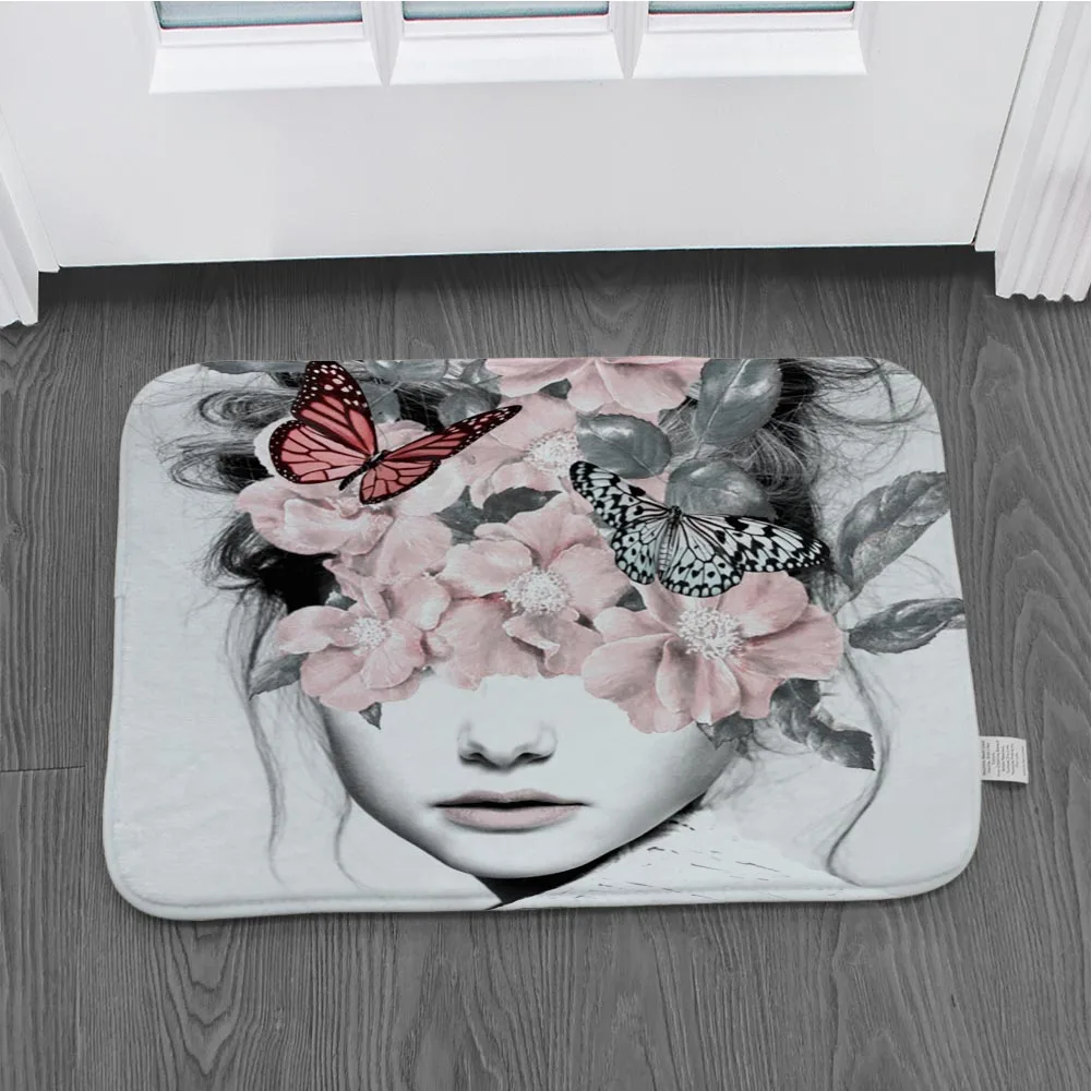 Милый декоративный дверной коврик с изображением персонажа Декоративный