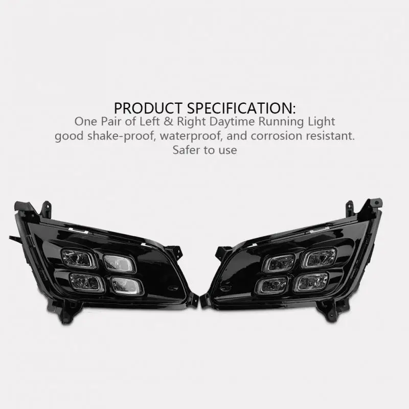 1 пара 12V Авто дневные ходовые огни светильник DRL светодиодный s противотуманная