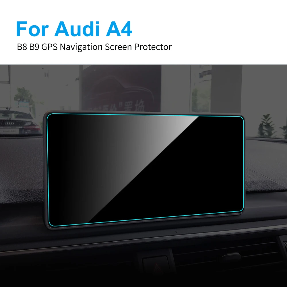 Автомобильный протектор экрана GPS навигации для Audi A4 B8 B9 HD прозрачное Закаленное