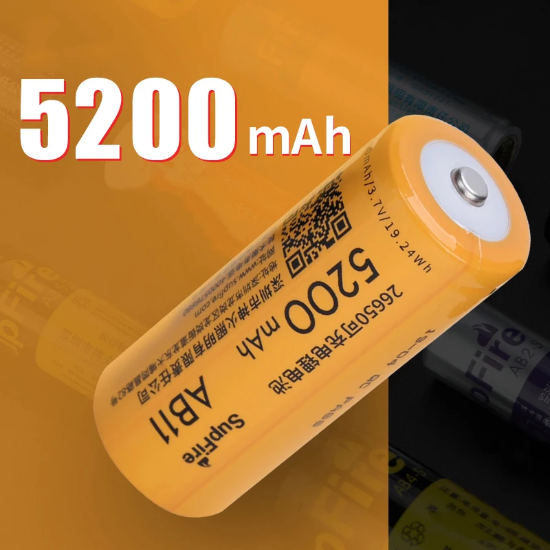 Supfire 26650 Battery 3.7V Li-ion 5200mAh Flashlight Rechargeable For Sofirn Convoy Nitecore Fenix Nicron Flash Light | Освещение