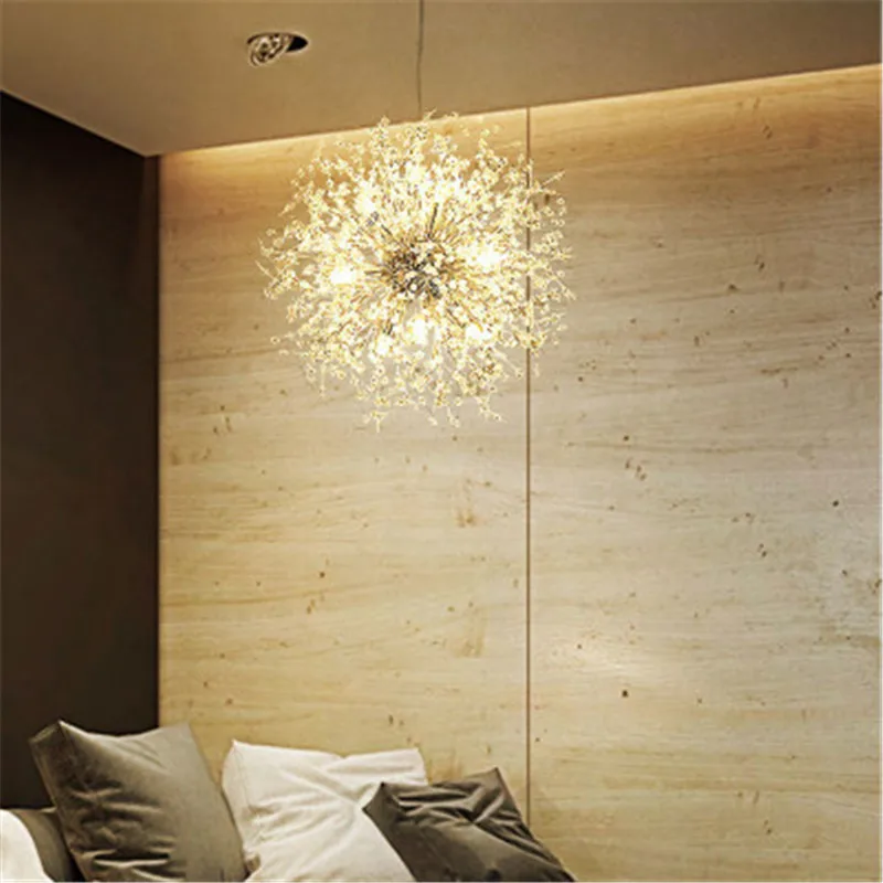 Скандинавский минималистичный креативный Хрустальный люстра в форме одуванчика