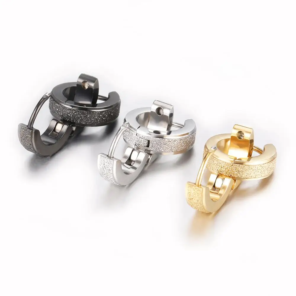 Серьги-кольца из нержавеющей стали 316L для мужчин и женщин милые украшения