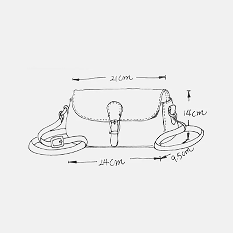 

EUMOAN Plant-made cowhide vintage saddle bag, women's one-shoulder bag, small commuter handbag