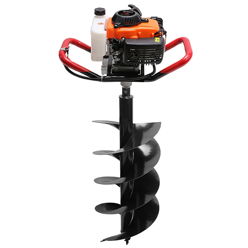 

High-power ground drilling agricultural single-person gasoline engine ground drilling machine