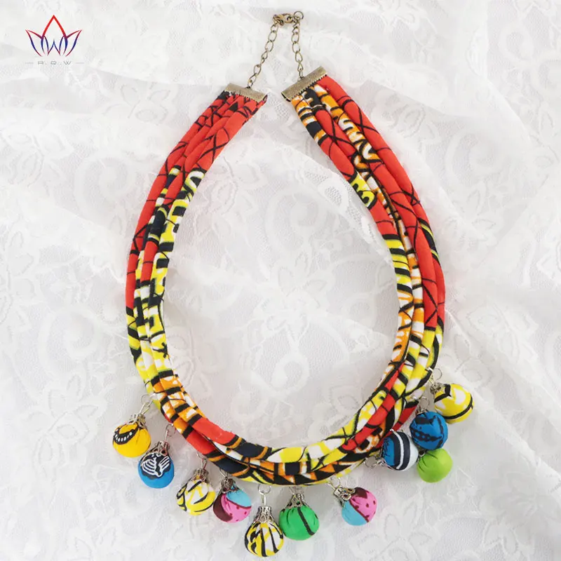 2020 Новый дизайн Африканский узор Кенте ткани заявление ожерелье африканская