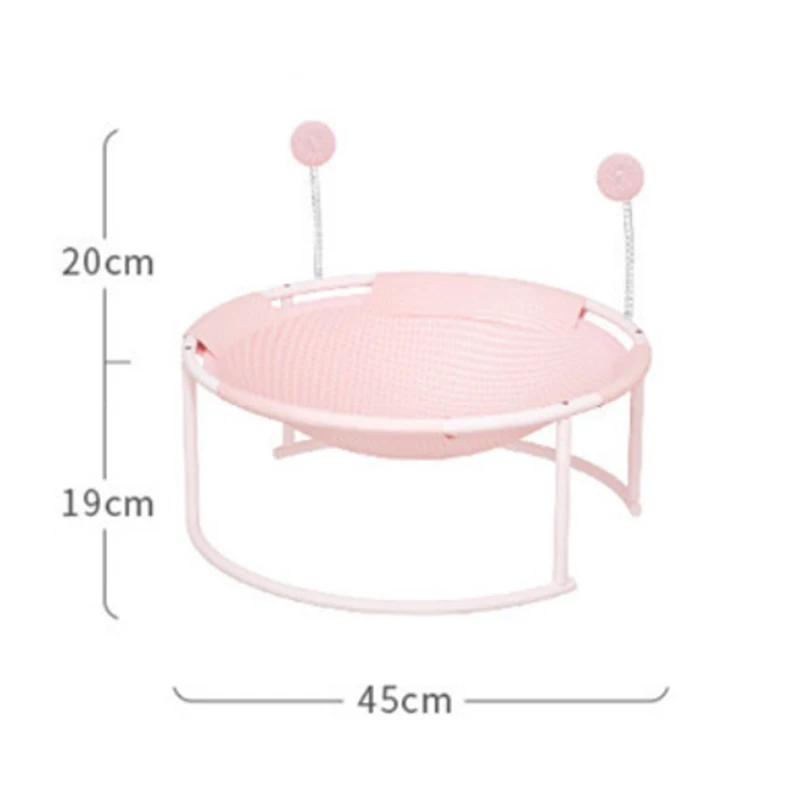 

Cat Bed Summer Iron Frame Breathable Hammock Cat And Dog Kennel Pad Hanging Removable And Washable Cat Hammock Overhead Net Bed