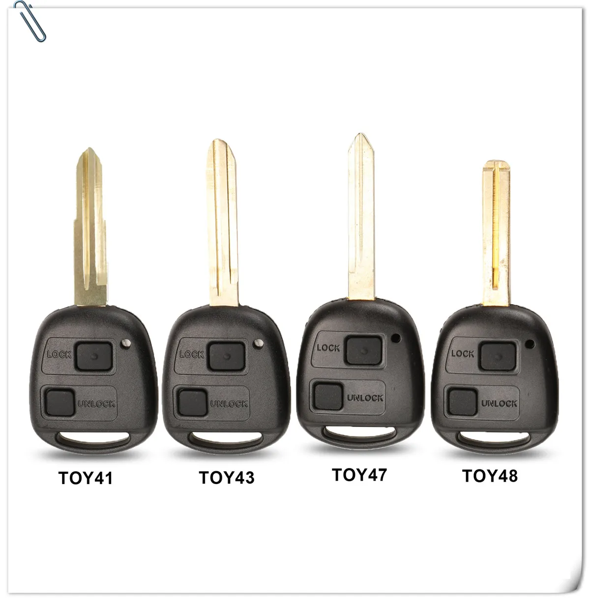 2BT TOY41/TOY43/TOY47/TOY48 дистанционный автомобильный брелок корпус для Toyota Camry Rav4 Corolla Prado Yaris Tarago Cruiser Land