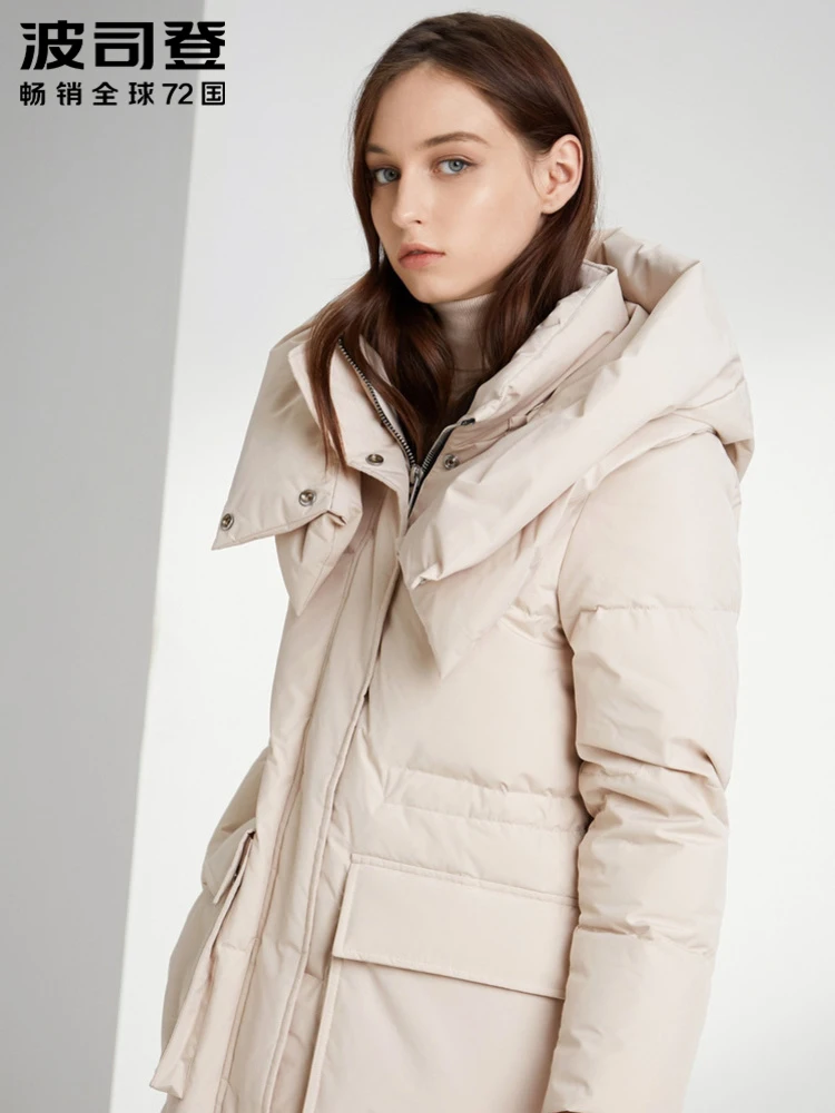 Женский пуховик BOSIDENG длинная пуховая парка новая модная зимняя одежда съемный