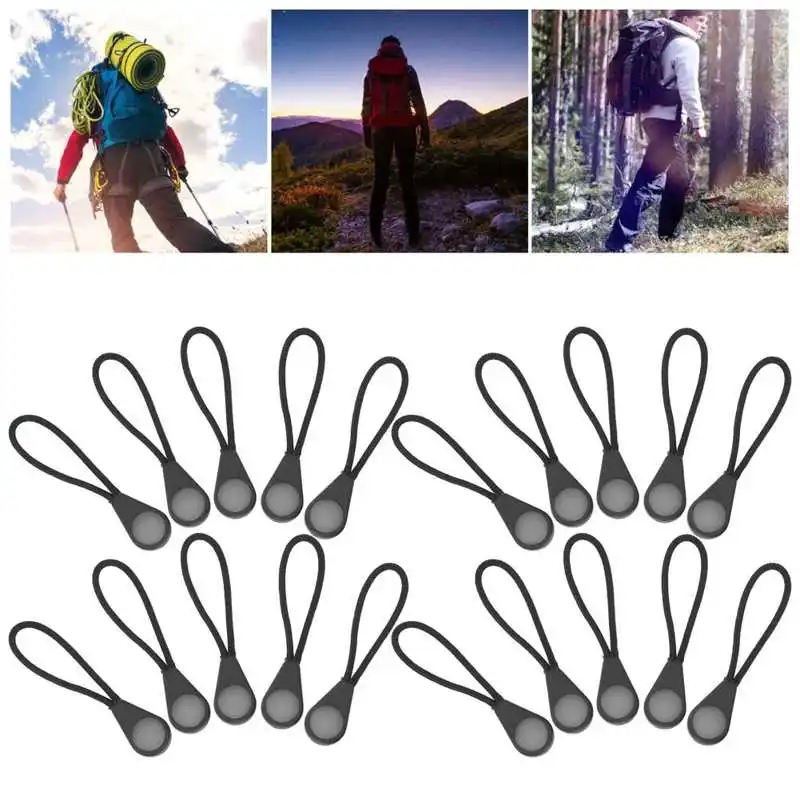 20 шт./упак. прочный рюкзак на молнии съемник светящийся в темноте защита от потери