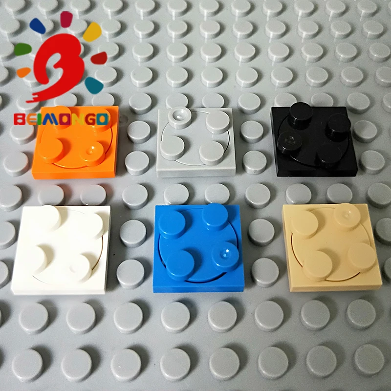 Бесплатная доставка! Строительные блоки BEIMONGO MOC поворотный элемент * 2x2